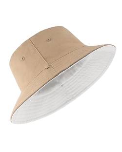 Zylioo X-Large Bucket Sun Hats Cap Large Double Sided Hat Reversible Fisherman Hats for Men Women Big Heads von Zylioo