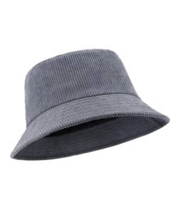 Zylioo XL Cord Fischerhut Anglerhut Für Großen Kopf,Kord Bucket Hats,Winter Sonnenhut mit Breiter Krempe von Zylioo