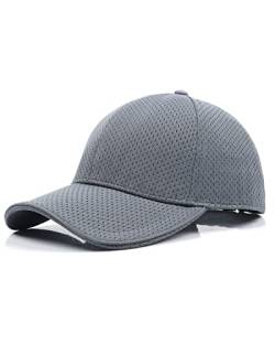 Zylioo XL Running Sport Kappe Basecap Großer Kopf Outdoor Mesh Atmungsaktiv Baseballkappe Walking Cappy Baseball Cap von Zylioo