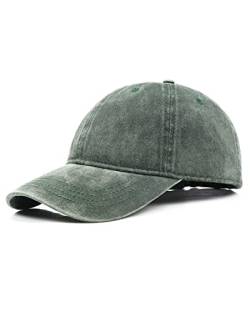 Zylioo XL Vintage Basecap Kappe Für Großen Kopf Pigment Baseballkappe Washed Cotton Used Look Baseball Cap Waschbare Cappy 57-59cm von Zylioo