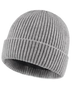 Zylioo XL-XXL Wintermütze Strickmütze Mit Fleece Fütterung，Beanie Mütze Für Großen Kopf, Übergroße Winter Warme Watch Cap von Zylioo