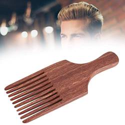 Holz Haarpickel Kamm, Herren Vintage Anti Static Breitzahn Öl Kopf Kamm, Haar Bart Pick Kamm Haarstyling Haarpflege Kamm Für Friseur(1#) von Zyyini