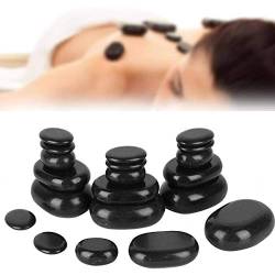 Hot Stone Massage Set, 20 Basalt Massagesteine, Spa Stone ätherisches Öl Pediküre-Massage, Geeignet für Privatanwender, Ideal für Spa, Massagetherapy & Entspannung von Zyyini