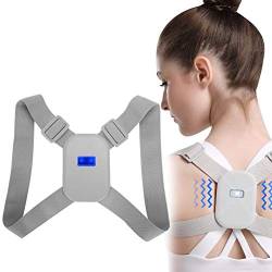 Intelligenter Haltungskorrektor, verstellbare Rückenplattenstütze für erwachsene Männer, Frauen und Kinder, obere Rückenstütze Gürtel für die Korrektur der Rückenhaltung von Zyyini