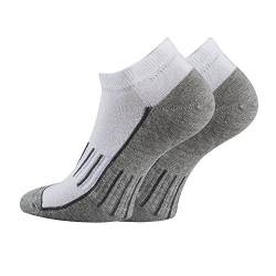 a.e.gis Sportsocken Sneakersocken 6 Paar Komfort Socken in Schwarz & Weiß - Unisex für Damen und Herren - antibakteriell (6 Paar Weiß, 43/46) von a.e.gis