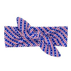 1PC Stirnband Independence Day Bowknot Kopfschmuck Seile Dekorationen Kopfschmuck Dekoration Haargummis für Mädchen Schweißband Handgelenk Herren (MulticolorD, One Size) von aaSccex