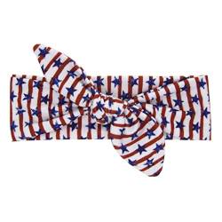 1PC Stirnband Independence Day Bowknot Kopfschmuck Seile Dekorationen Kopfschmuck Dekoration Haargummis für Mädchen Schweißband Handgelenk Herren (MulticolorF, One Size) von aaSccex