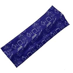 Frauen-Druck-Stirnband-elastischer Kopfwickel-Haarband-Bandana-Stirnband Laufstirnband (Blue, One Size) von aaSccex