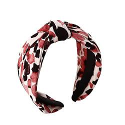 Frauen-Druck-Stirnband-elastischer Kopfwickel-Haarband-Bandana-Stirnband Stirnband Kinder Jungen Rot (Pink, One Size) von aaSccex