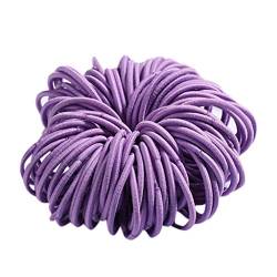 Mädchen 100 Stück 3 cm Nylon-Nylon-Haarklebeband Haarseil-Farbschmuck Stirnband Herren (Purple, One Size) von aaSccex