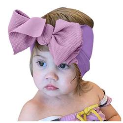 Mädchen Boxknot Infant Stretch Headband Baby 1PC Haarbinder-Kopfbedeckung Kleinkinderzubehör Haarband Männer Blond (Purple, One Size) von aaSccex