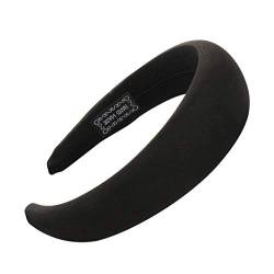 Mode Schwamm fester Haarband Frauen Haarkopfgreifer Süße Mädchen Haarreifen Haarreif Haarreifen Zickzack (Black, One Size) von aaSccex