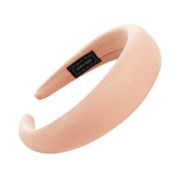 Mode Schwamm fester Haarband Frauen Haarkopfgreifer Süße Mädchen Haarreifen Haarreif Haarreifen Zickzack (Pink, One Size) von aaSccex