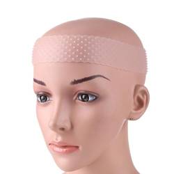 Perückengriffband, Silikon-Stirnband, rutschfest, für Perücken, transparentes Band, elastisch, weicher Silikon-Perückengriff Haarband Schmal (D, One Size) von aaSccex