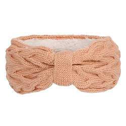 Warme Winter-Stirnbänder für Frauen Zopfmuster Turban Ohrwärmer Stirnband Geschenke 1Pack Haarband Für Jungs (Pink, One Size) von aaSccex