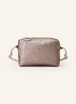 Abro Schultertasche Mit Schmucksteinen beige von abro