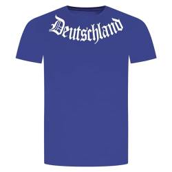 Deutschland T-Shirt - Germany Republik WM EM Fußball Hooligan Ultra Blau XL von absenda