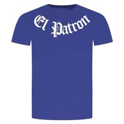 EL Patron T-Shirt - Kolumbien Kartel Chef Boss Blau XL von absenda