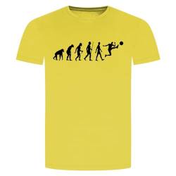 Evolution Fussball T-Shirt - Fußball WM EM Soccer Football Kicken Training Gelb M von absenda