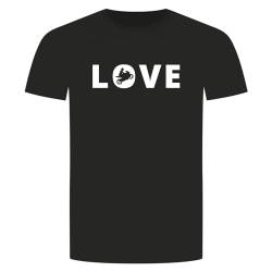 Love Motorrad T-Shirt - Chopper Wheelie Tuning Hochstarter Super Bike Schwarz 2XL von absenda