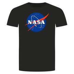 NASA Insignie Meatball T-Shirt - National Aeronautics and Space Administration Schwarz 4XL von absenda