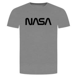 NASA Logotype The Worm T-Shirt - National Aeronautics and Space Administration Graumeliert L von absenda