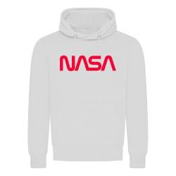 absenda NASA Logotype The Worm Kapuzenpullover - National Aeronautics and Space Administration Weiss_Rot S von absenda