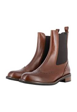 acalmar Damen Chelsea-Boots, Dunkelbraun, 39 EU von acalmar