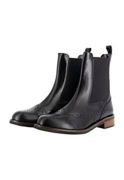 acalmar Damen Chelsea-Boots, Schwarz, 39 EU von acalmar