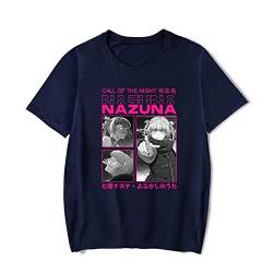 acsefire Anime Call of The Night T-Shirt Nanakusa Nazuna Manga Print T-Shirt Sommermode Rundhalsausschnitt Kurzarm von acsefire