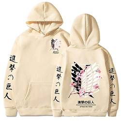 acsefire Attack on Titan Hoodie Unisex Harajuku Casual Sweatshirt Attack on Titan Logo Langarm Anime Fans Geschenk von acsefire