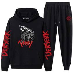 acsefire Berserk Anime Print Hoodie Sets Sweatshirt Anzug Freizeithose Langarm Sport Casca Cosplay Hoodie Sets von acsefire