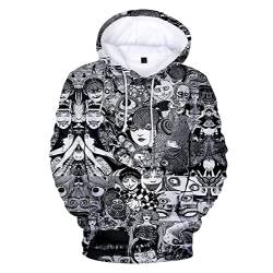 acsefire Junji Ito Hoodie Mode Streetwear Kapuzen-Sweatshirt Anime Charakter 3D-Druck Pullover Männer Frauen von acsefire