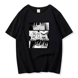 acsefire Kakegurui T-Shirts Top Jabami Yumeko T-Shirts Zwanghafter Spieler Lässiger Streetwear-Pullover für Männer Frauen Teenager von acsefire