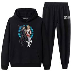 acsefire Sword Art Online Anime Print Hoodie Sets Sweatshirt Anzug Freizeithose Langarm Sport Yuuki Asuna Cosplay Hoodie Sets von acsefire