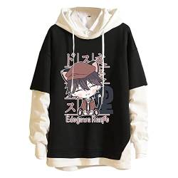 acsefire Unisex Anime Sweatshirt Bungo Stray Dogs Gedruckte Langarm Kapuzenpullover Lustige Dazai Osamu Fake Zwei Pullover Nakahara Chuuya Hoodie von acsefire