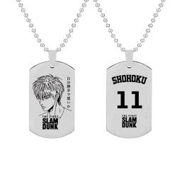 acsewater Slam Dunk Anhänger Hanamichi Sakuragi Halskette Hisashi Mitsui Cosplay Prop Dekoration Ryouta Miyagi Anhänger Kaede Rukawa Kette Anime Slam Dunk Cosplay Prop von acsewater