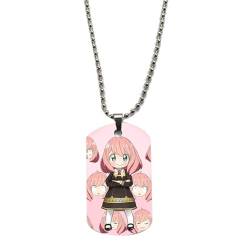 acsewater Spy X Family Anhänger Anya Forger Halskette Yor Forger Cosplay Prop Dekoration Loid Forger Anhänger Forger Family Kette Anime New Trinkets Charming Gift von acsewater