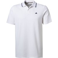 adidas Golf Herren Polo-Shirt weiß Baumwolle unifarben von adidas Golf