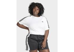 adidas Originals 3-Streifen Baby T-Shirt - Große Größen - Damen, White von adidas Originals