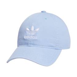 adidas Originals Damen Relaxed Fit Adjustable Strapback Cap, Blue Dawn / White, Einheitsgröße von adidas Originals