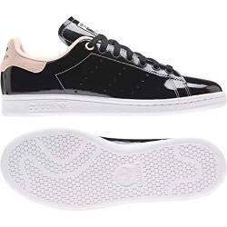 adidas Originals Damen Stan Smith Sneaker, Schwarz Weiß Rosa Tönung, 42 EU von adidas Originals