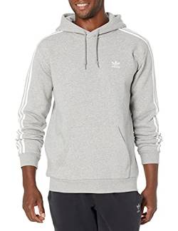 adidas Originals Herren Adicolor 3-Stripes Hoodie Kapuzenpullover, Medium Grau meliert, Large von adidas Originals