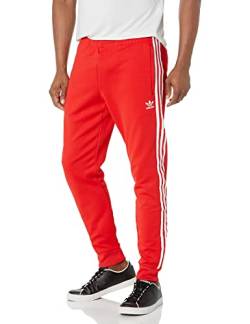 adidas Originals Men's Adicolor Classics Superstar Track Pants, Vivid Red, Small von adidas Originals