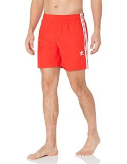 adidas Originals Men's Standard Adicolor Classics 3-Stripes Swim Shorts, Vivid Red, XX-Large von adidas Originals
