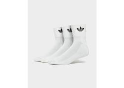 adidas Originals Mid-Cut Crew Socken - Damen, White / White / Black von adidas Originals