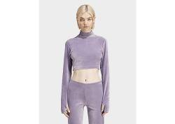 adidas Originals Velvet Crop-Top - Damen, Shadow Violet von adidas Originals