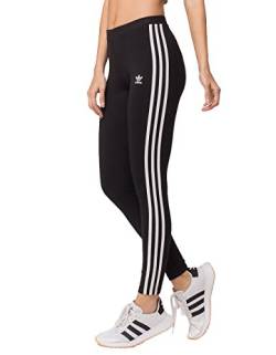 adidas Originals Women's 3-Stripes Leggings, Black/Trefoil Stripe, X-Large (US Size) (US Size) von adidas Originals