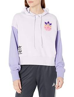 adidas Originals Women's Crop Hoodie, Purple Tint, Small von adidas Originals