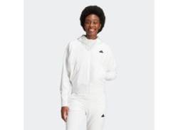 Kapuzensweatjacke ADIDAS SPORTSWEAR "W Z.N.E. WVN FZ" Gr. M, weiß (white) Damen Sweatjacken von adidas Sportswear